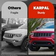 thumbnail image 7 of Bumper Grille Grill Trim Molding Bezel Compatible with 2016-2021 Jeep Grand Cherokee 68310779AA Fascia Applique, 7 of 7