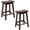 Brown, variant on FDW Bar Stools Set of 2 for Kitchen Counter Solid Wooden Saddle Stools 30-Inch Height (Black, 30 in)