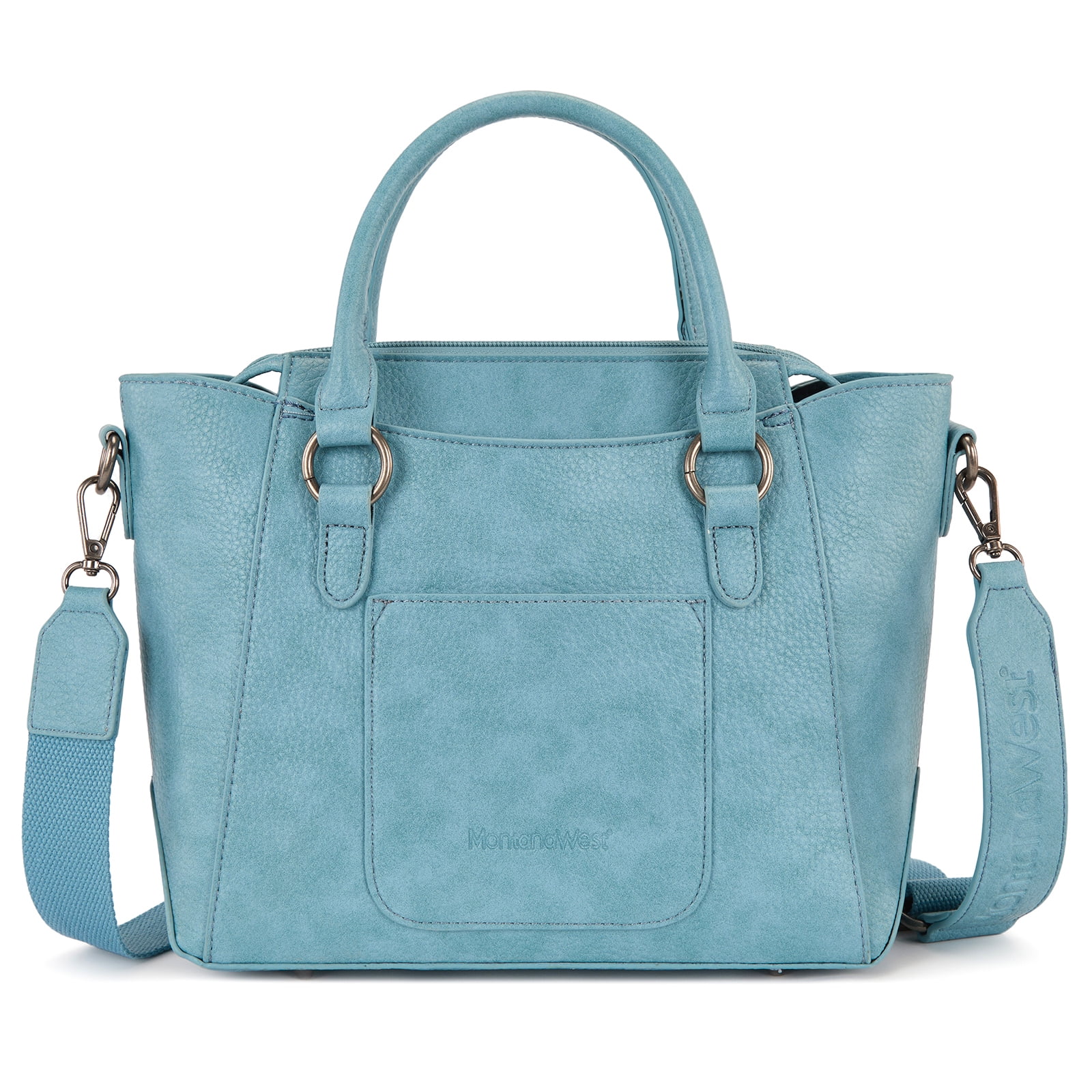 Montana West Small Tote Bag for Women Top handle handbag Trendy Crossbody Purse, Blue