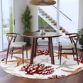 thumbnail image 3 of Brown Starfish Coastal Round Area Rug 6Ft Washable Circle Rugs for Bathroom Office, Coral Nautical Summer Ocean Non-Slip Carpet Floor Mats Indoor Outdoor Carpet Runner Aesthetic Home Decor, 3 of 8