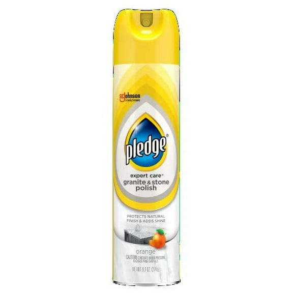 Pledge Granite and Marble Cleaner Spray, Citrus Sunshine, 1 Aerosol Spray, 9.7 oz