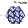 thumbnail image 2 of Kdxio blue starry sky Skull flower Funny Coasters,4 Pcs Leather Coasters,Housewarming Gifts,Protect Furniture from Water Marks Scratch and Damage, 2 of 6