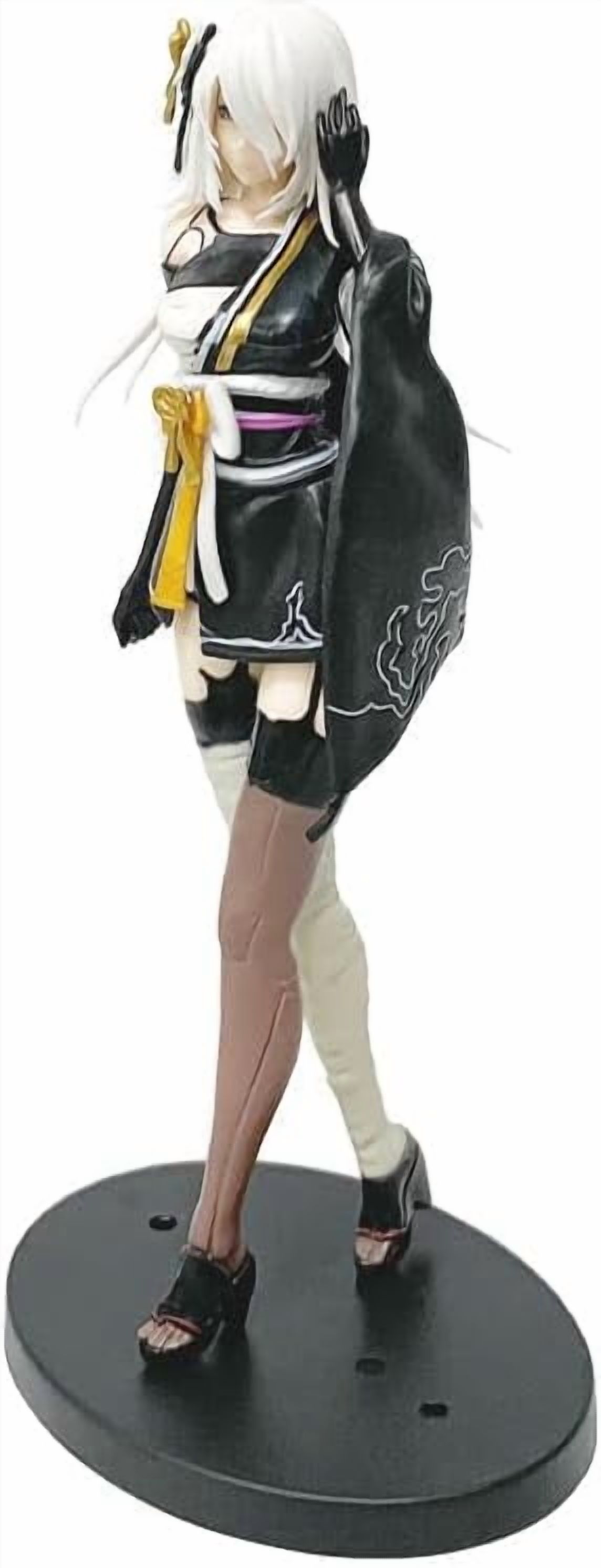New Yorha 2B, Yorha A2 Figure, Black Kimono Action Figures PVC Character Figurine Cosplay Model Collectible Handicrafts for Anime Fans Gift (b)