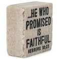 thumbnail image 2 of Lighthouse Christian Products 135480 2.25 x 2.25 in. Scripture Stone Plaque - Faithful No.40716, 2 of 3