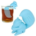 thumbnail image 4 of Squirrel Tea Strainer, Squirrel Shaped Tea Filter Dishwasher Washable Silicone  For Household Blue, 4 of 8
