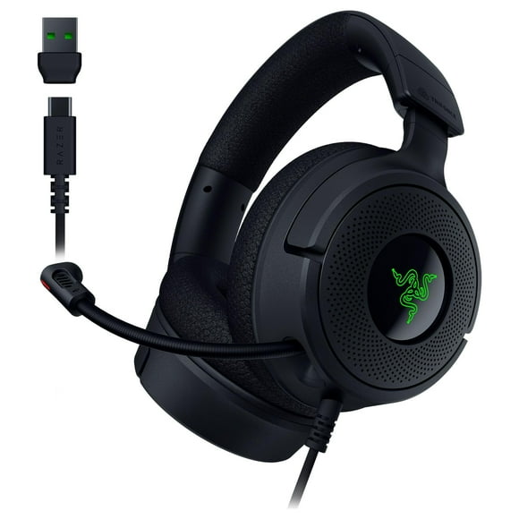 Auriculares para videojuegos reacondicionados Razer Kraken V4 X con controladores de 40 mm y micrófono cardioide