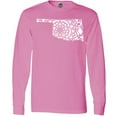 thumbnail image 3 of Inktastic Oklahoma Silhouette Mandala Long Sleeve T-Shirt, 3 of 5