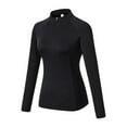 thumbnail image 4 of EDFBUYKRS Women Shirts Long Sleeve Tops Casual Loose Lady T Shirts Side Split Tunic Top Casual Shirt M, 4 of 5