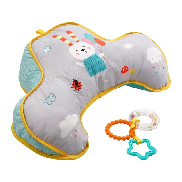 TQEHS Nueva almohada para bebé, juguete para tumbarse boca abajo, almohada sensorial de alto contraste G8U3