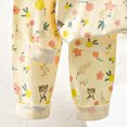 thumbnail image 5 of TOWED22 Baby Boy Girl Pajama Set 2Pcs Long Sleeve Print Top and Pants Cotton Pjs Soft Sleepwear Jammies Fall Winter 3 6 9 12 18 24 Months 2 3 4 5 6 7 8 9 Years(Gold,12-18 M), 5 of 6