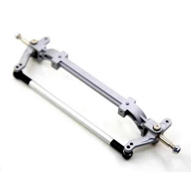 Eje delantero Bewildely RCGOFOLLOW de aleación de aluminio CNC para 1/10 1/14 Kits de construcción modelo Plata