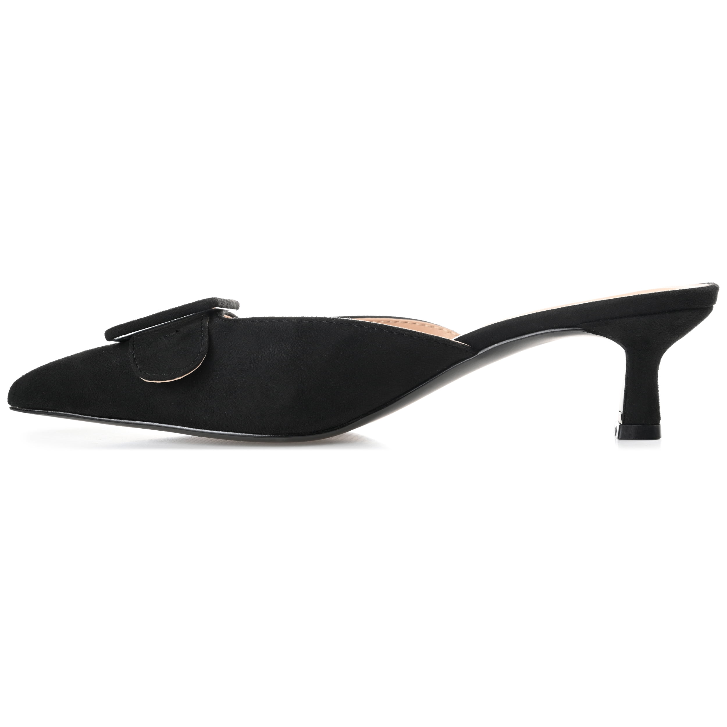 Journee Womens Vianna Kitten Heel Mules Pointed Toe Pumps, Widths Available