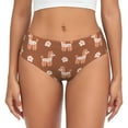 thumbnail image 1 of Fotbe Cute Poodle Dog Calzones Estampados para Mujer – Ropa Interior de Algodón, Cómoda, Suave y Elástica-4X-Large, 1 of 6