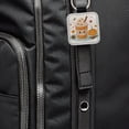 thumbnail image 6 of Kawaii Pumpkin Spice Latte Coffee Faux Leather Square Keychain, 6 of 7