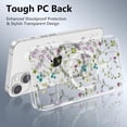 thumbnail image 2 of UTAH-for iPhone 15 Plus Case Compatible with MagSafe Clear Floral Case with Flower Branch Pattern for Girls Women Slim Cute Hard Back Shockproof Phone Case for iPhone 15 Plus,Transparent, 2 of 4