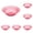Hot Pink, variant on 1 Pack Round Wash Basin, 8.66x3.15 Inch Small Stackable Tub for Washing Face, Fruits, Dishes, Bottles, Home Kitchen Sink and Camping, Lightweight Portable (8.66 Inch)