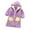 Purple, variant on Esaierr Kids Girls Lapel Robe Bathrobe Purple Soft Flannel Bathrobe Winter Thick Cardigan Bathrobe for Toddler 3-14Y+