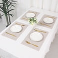 thumbnail image 7 of Unique Bargains 8 Pack Washable Placemats for Table Decor Wipeable Place Mat Beige 18x12in, 7 of 7