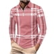 thumbnail image 2 of Blusa y camisa de manga larga con cuello vuelto para hombre, informal, con estampado, de manga larga, con solapa y media cremallera, deportiva, de poliéster., 2 of 3