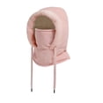 thumbnail image 2 of Siruishop Cagoule de Ski à Capuche, Coupe-Vent, Ajustable, Chaude, pour Adultes Roses, 2 of 8