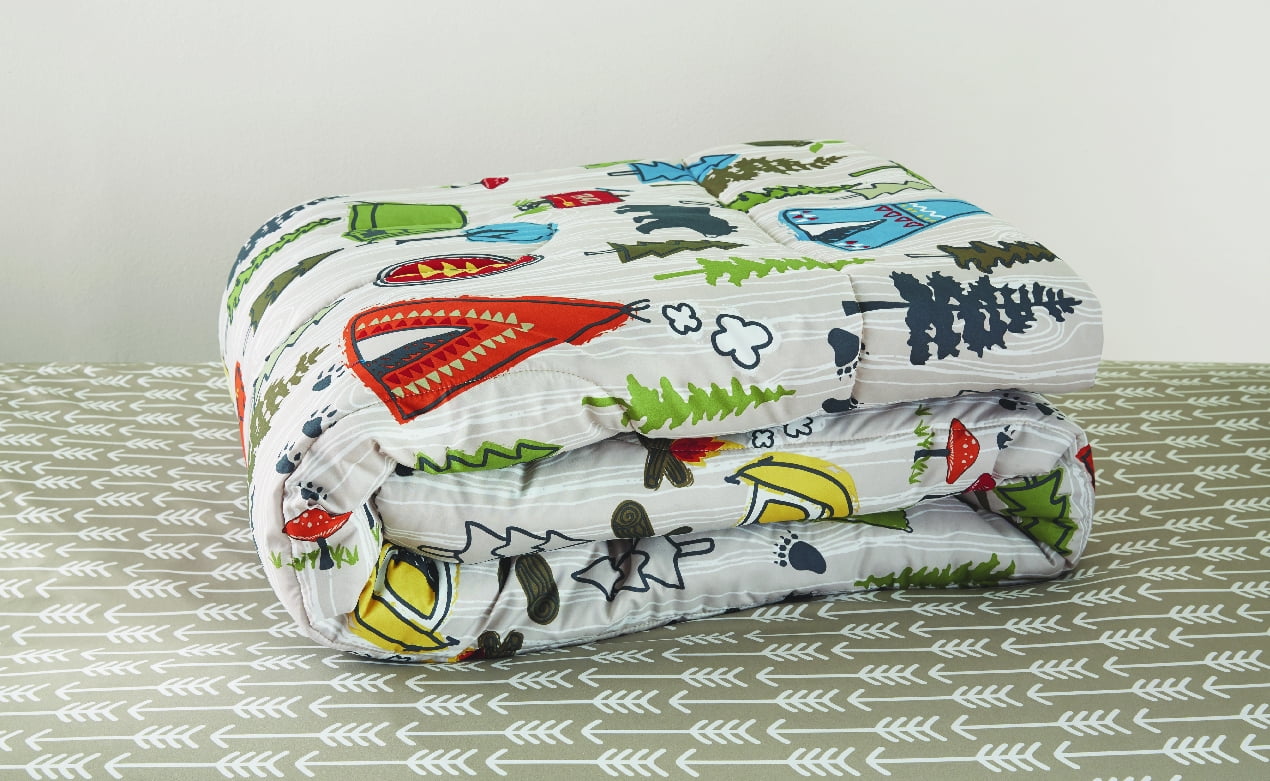 Mainstays Kids Camping Bed in a Bag Bedding Set Twin Size 81806382552