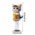 thumbnail image 3 of 3 Pcs Bobblehead Car Decor under $5! Xqxayjr Shy Kitty Bobble Cute Cats Bobblehead, 2D Flat Acrylic Shaking Car Decor, Dashboard Office Desk Ornament, Home Bookshelf Decoration, 3 of 5