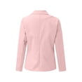 thumbnail image 3 of Glonme Womens Blazers Long Sleeve Casual Work Office Blazer Open Front Jacket Pink XL, 3 of 5