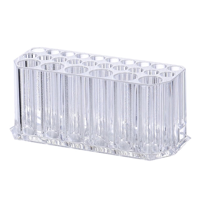 Lip Liner Organizer, Transparent Eyeliner Holder Organizer Widely Practical 26 Slots PS Material for Makeup Brushes