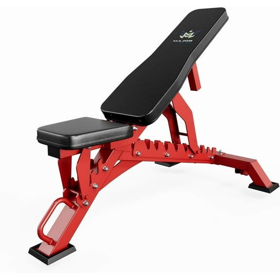 MAJOR FITNESS Weight Bench, Adjustable Workout Bench for Strength Training, Bench Press, and Full-Body Workouts for Home Garage Gym