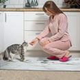 thumbnail image 4 of Kitchen Rugs and Mats Non Skid Washable White and Black Marble Kitchen Mat and Rug Set,Floor Cushion Waterproof Rug,Rubber Backed Area Rugs for Kitchen Laundry, 4 of 7