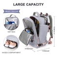 thumbnail image 2 of Travel Backpack For Women Men Airline Approved Carry On Backpack Flight Approved Waterproof Sports Luggage Backpack Casual Daypack Small Hiking Backpack Gray, 2 of 8
