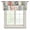 Light Green, variant on Spring Floral Sheer Curtains Valances for Windows Elegant Summer Botanical Farmhouse Plaid Chiffon Kitchen Valances for Cafe, Voile Window Treatments Curtains for Living Room Bedroom, 54"x18"