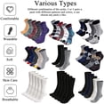 thumbnail image 5 of LOFIR Mens Toe Socks Cotton Athletic Running Ankle Five Finger Crew Socks Size 10-13, 5 Pairs, 5 of 8