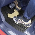 thumbnail image 3 of FH Group Universal Fit Bold Geometric Car Floor Mats with Trimmable Design  - Beige Full Set, 3 of 8