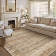 thumbnail image 5 of BERTHMEER 8'x10' Area Rugs for Living Room Bedroom Kitchen Entrance Traditional Rugs Vintage Non Slip Washable Dorm Office Oriental Dining Room Throw Rugs,Blue Brown, 5 of 7
