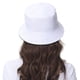 thumbnail image 5 of Sombrero de pescador unisex de algodón con bordado de cara sonriente, reversible, para viajes, playa, sol, gorra para exteriores, 5 of 5