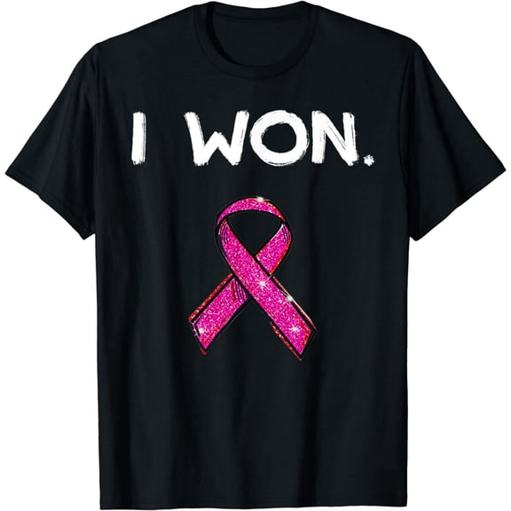 Womens I Won Survivors T Shirt Breast Cancer Awareness Shirt T-Shirt