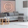 thumbnail image 3 of Americanflat Mandala Tapestry Wall Hanging - Boho Hippie Indie Colorful Decoration Artwork Blanket for Living Room, Bedroom, or College Dorm - Handcrafted in India 100% Cotton, Orange 50x60, 3 of 5