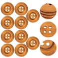 thumbnail image 4 of Shisuyan 10Pcs Wood Buttons for Cardigans and Coats Diy Sewing and Knitting Use, 4 of 8
