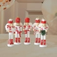 thumbnail image 2 of 5 Pieces Christmas Nutcracker Hanging Ornaments Statue Nutcracker Puppet Toy for Red, 2 of 6