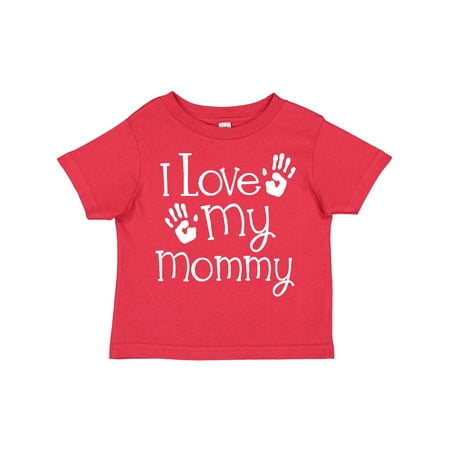 

Inktastic I Love My Mommy Mothers Day Gift Toddler Boy or Toddler Girl T-Shirt