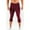 Red, variant on Men's Compression Pants Athletic Workout Running Tights Quick Dry Sport Bottom for Yoga Gym Red