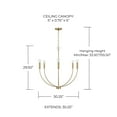 thumbnail image 3 of Capital Lighting 452161 Ansley 6 Light 30" Wide Taper Candle Style Chandelier - Nickel, 3 of 7