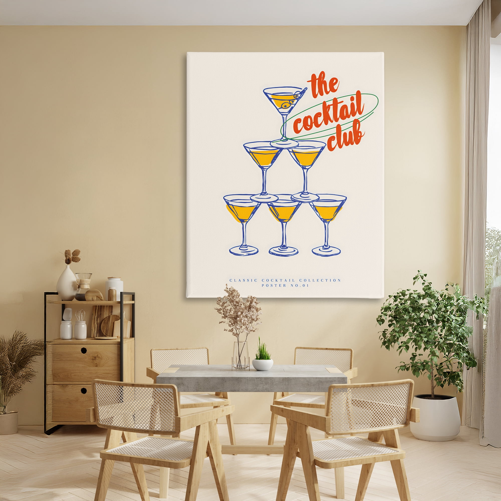 Stupell Industries Tower Toast Cocktail Club Canvas Wall Art, design by The Prints Vibe
