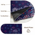 thumbnail image 6 of 3'x5' Rug for Living Room Bedroom, Independence Day Washable Area Rugs Non-Slip Carpet Mats, Blue Fireworks US Flag Stars Sparklers Modern Indoor Low Pile Area Rug Runner for Kitchen, Mudroom, 6 of 8
