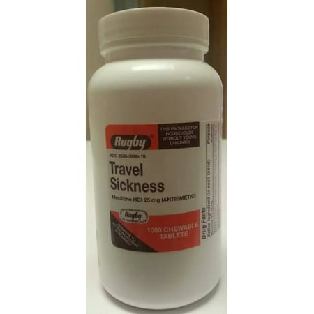 Meclizine Chewable Tablets - 25mg - Bottle of 1000