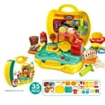 thumbnail image 3 of Mini Family Set Set Toys Set Pretend Play Toy Set For Kids Suitcase Kit 35PCS, 3 of 4