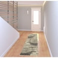 thumbnail image 5 of 2' X 8' Ivory And Grey Abstract Power Loom Non Skid Runner Rug, 5 of 5