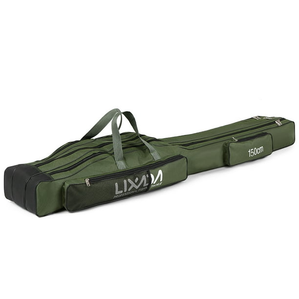 Lixada 130cm/150cm Three Layers Fishing Bag Portable Folding Fishing
