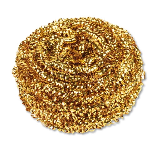 Brass Scrubber, 50 g, Gold, 72/Carton Brass Scrubber, 50 g, Gold, 72/Carton
